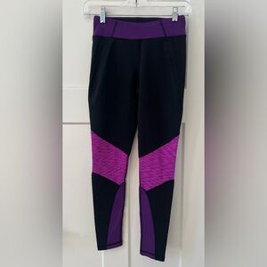 Lucy Black, Purple, & Magenta Athletic Leggings
